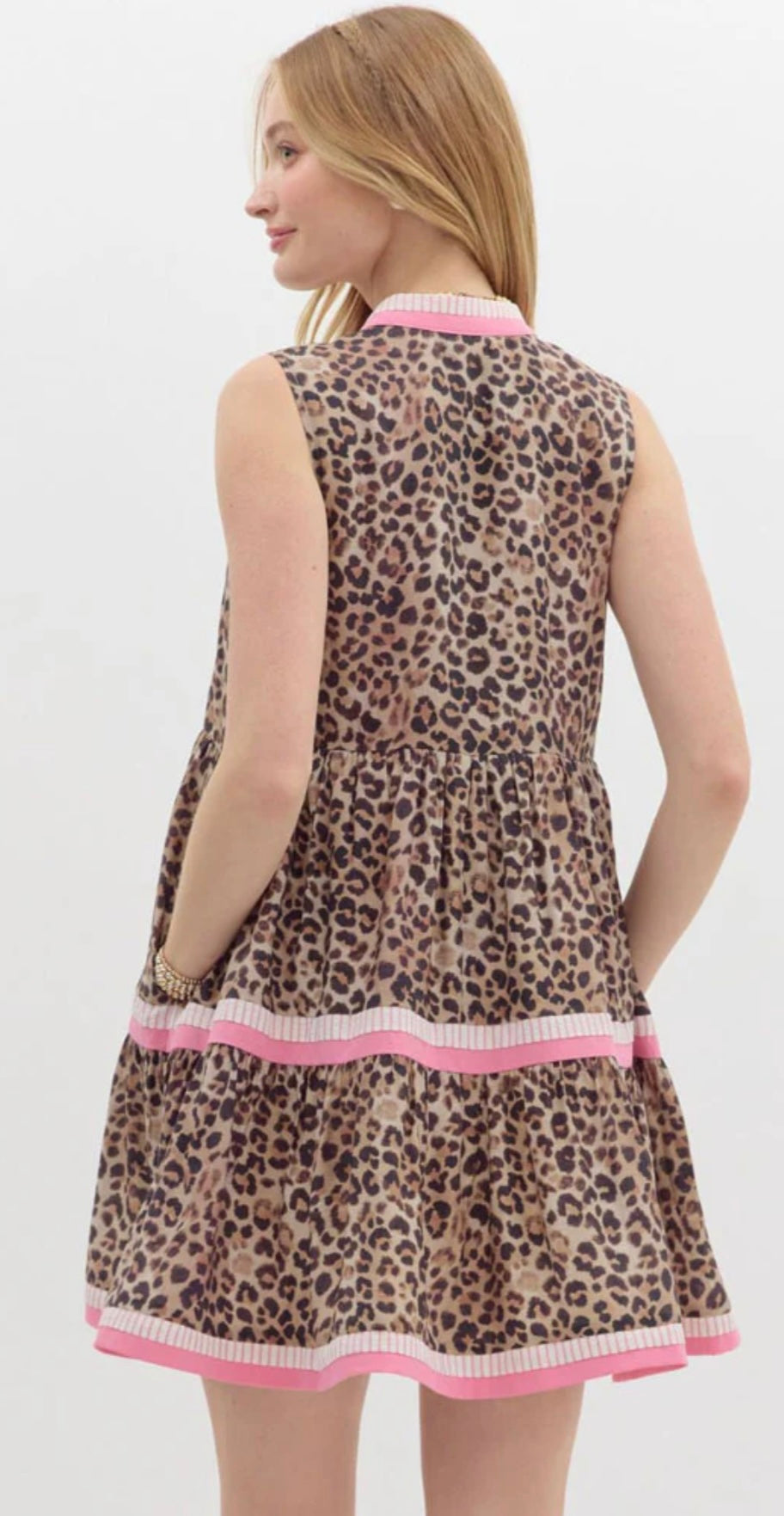 Pink Leopard Dress