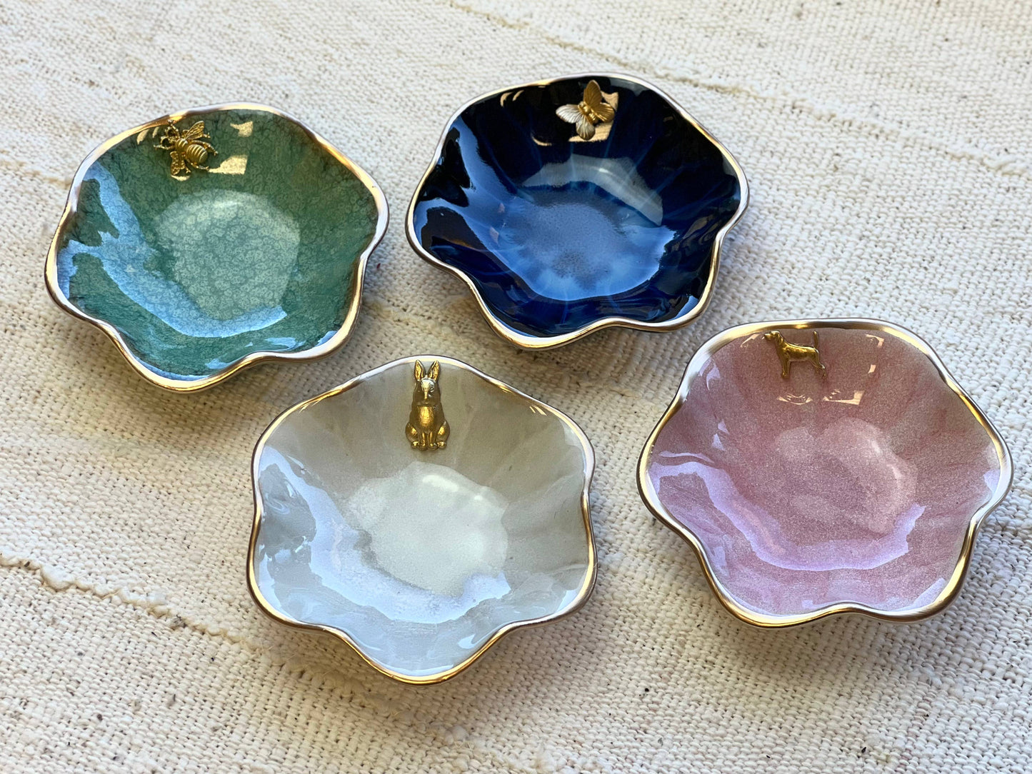 Lotus Flower Ceramic Dish
