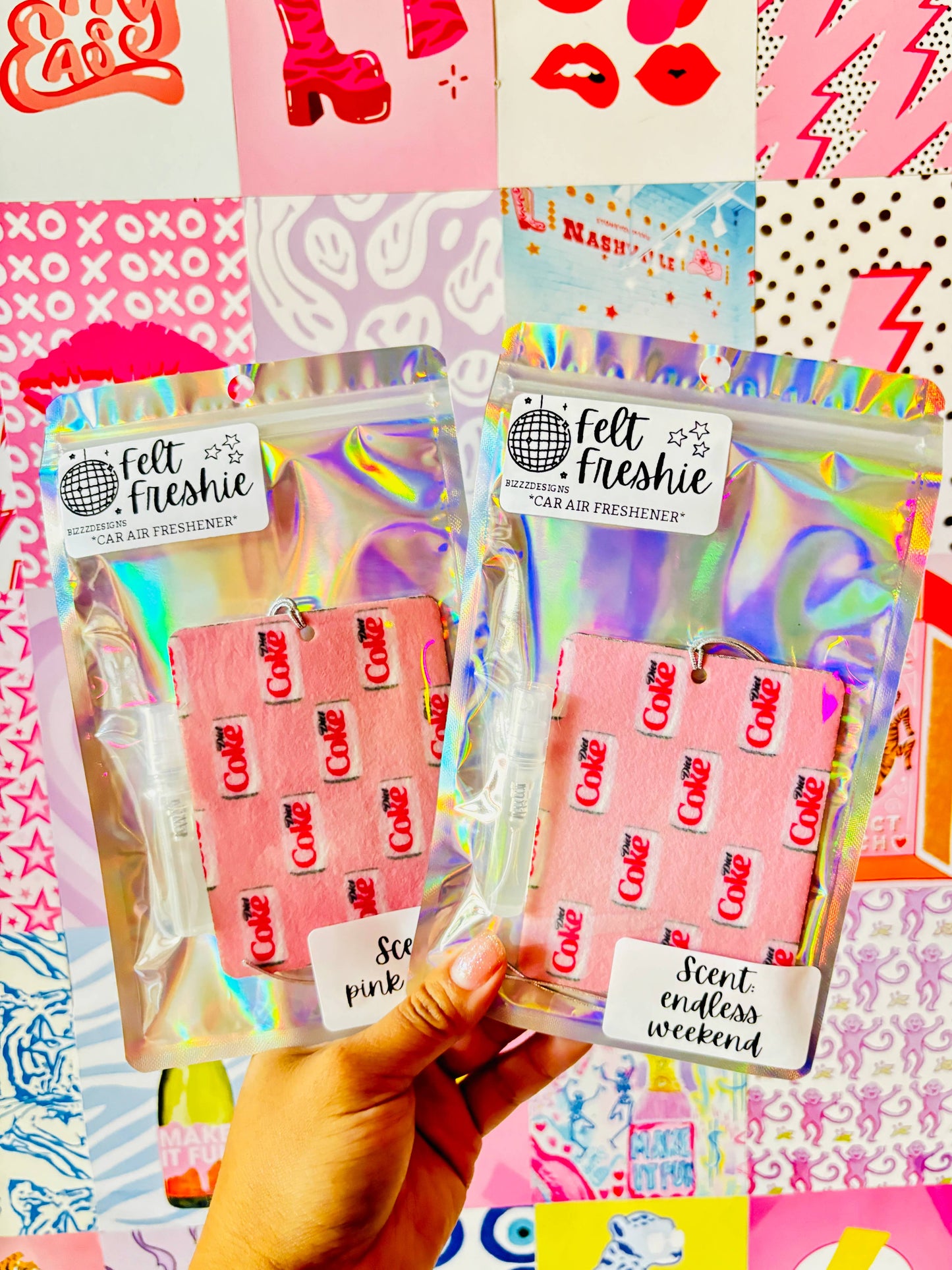 Diet Coke Felt Freshie Boutique Freshie Air Freshener