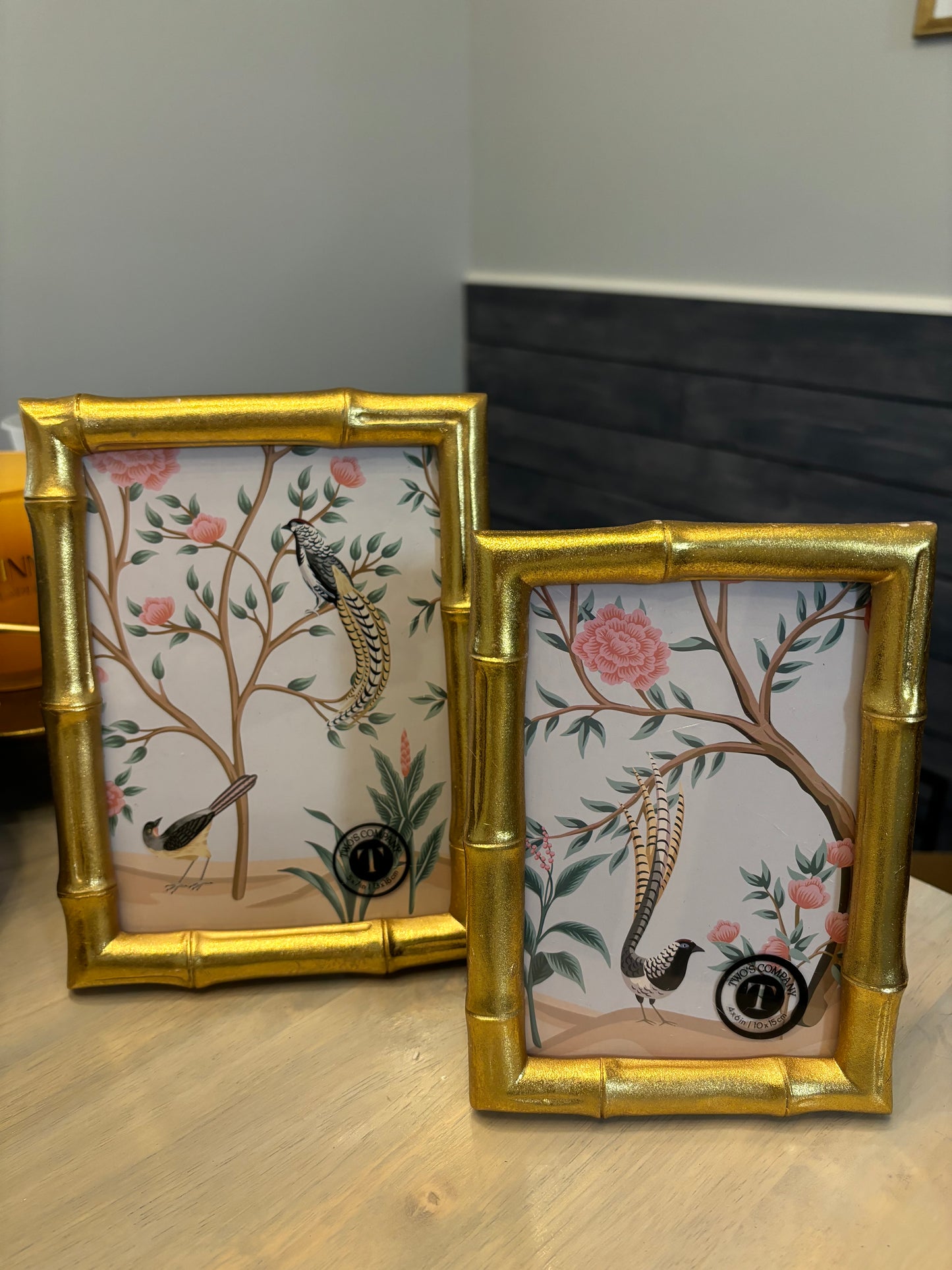 5x7 Gold Bamboo Frame