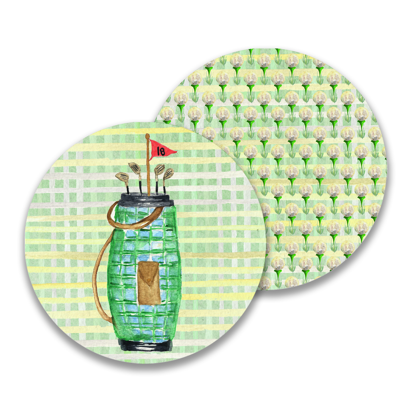 Golf Paper Drink Coaster