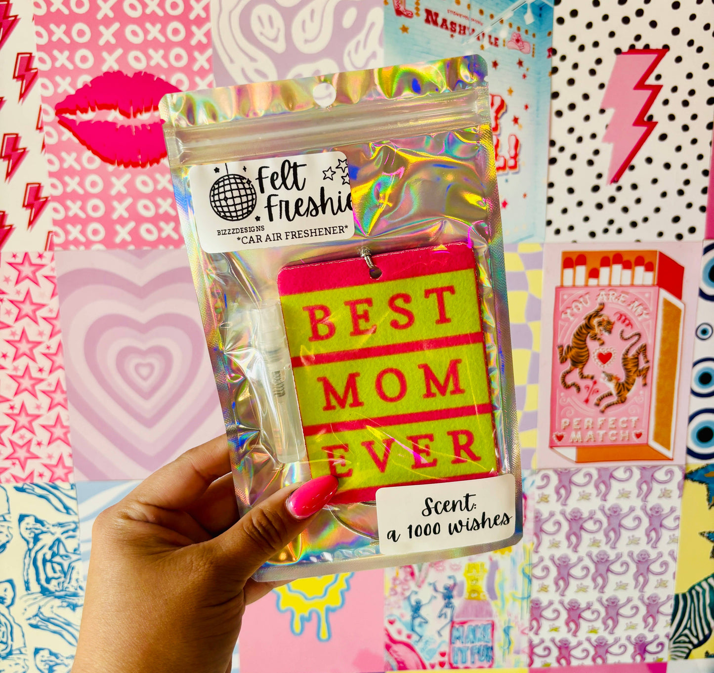 Best Mom Ever Felt Freshie Boutique Freshie Air Freshener