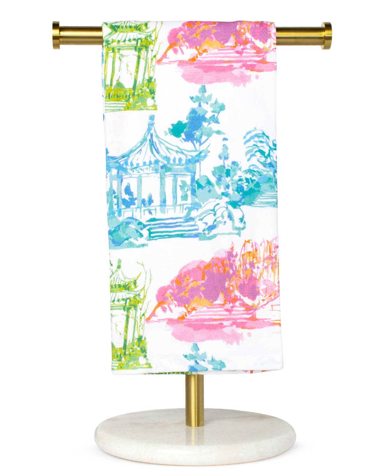Maya Hand Towel White/Multi 20x28