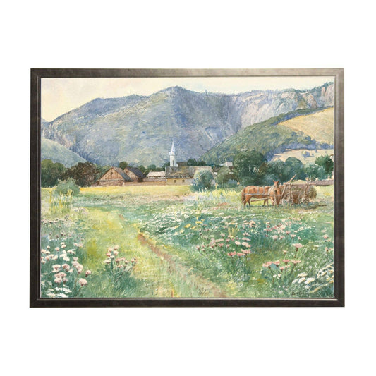 Vintage watercolor church E