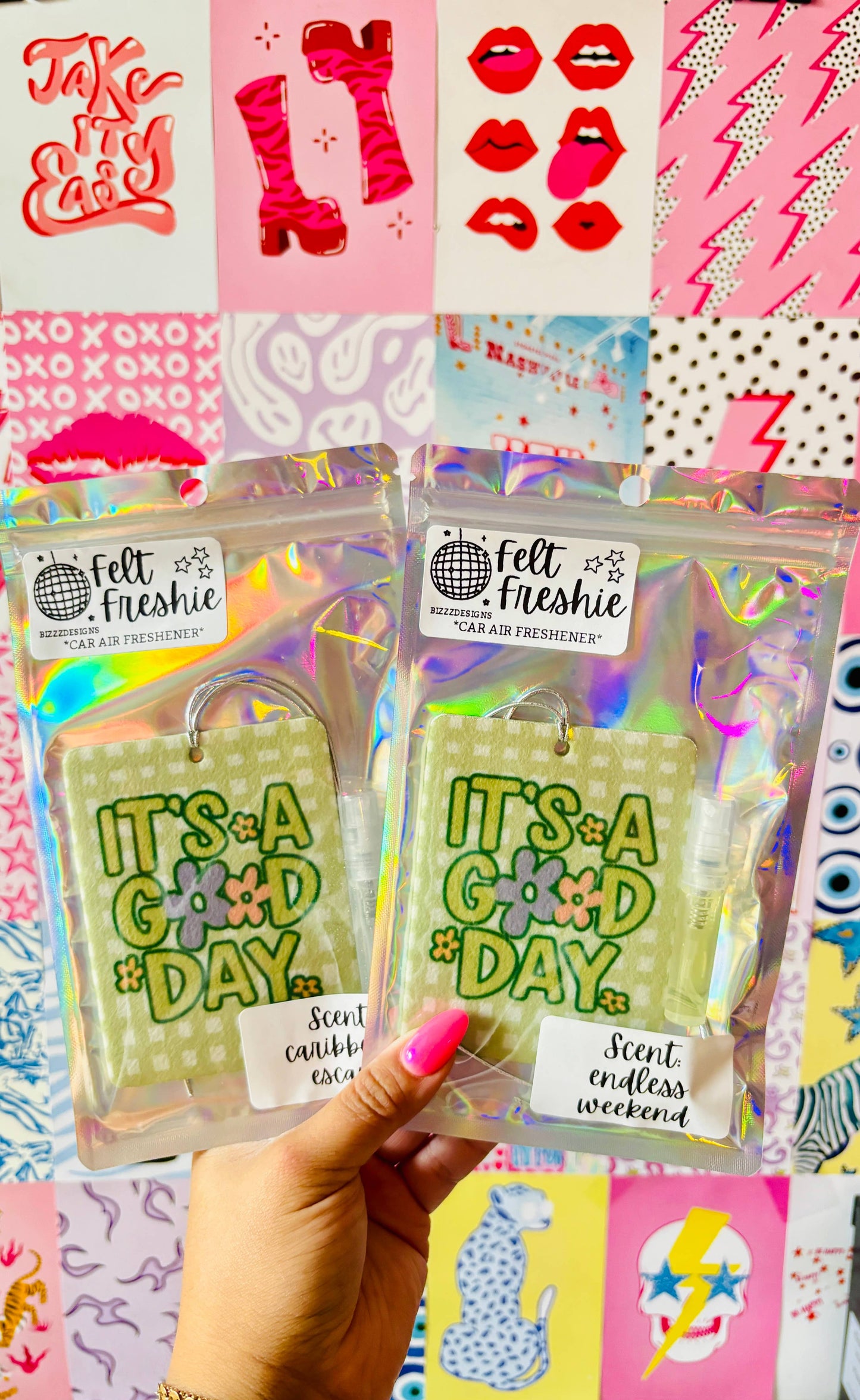 It's a Good Day Felt Freshie Boutique Freshie Air Freshener