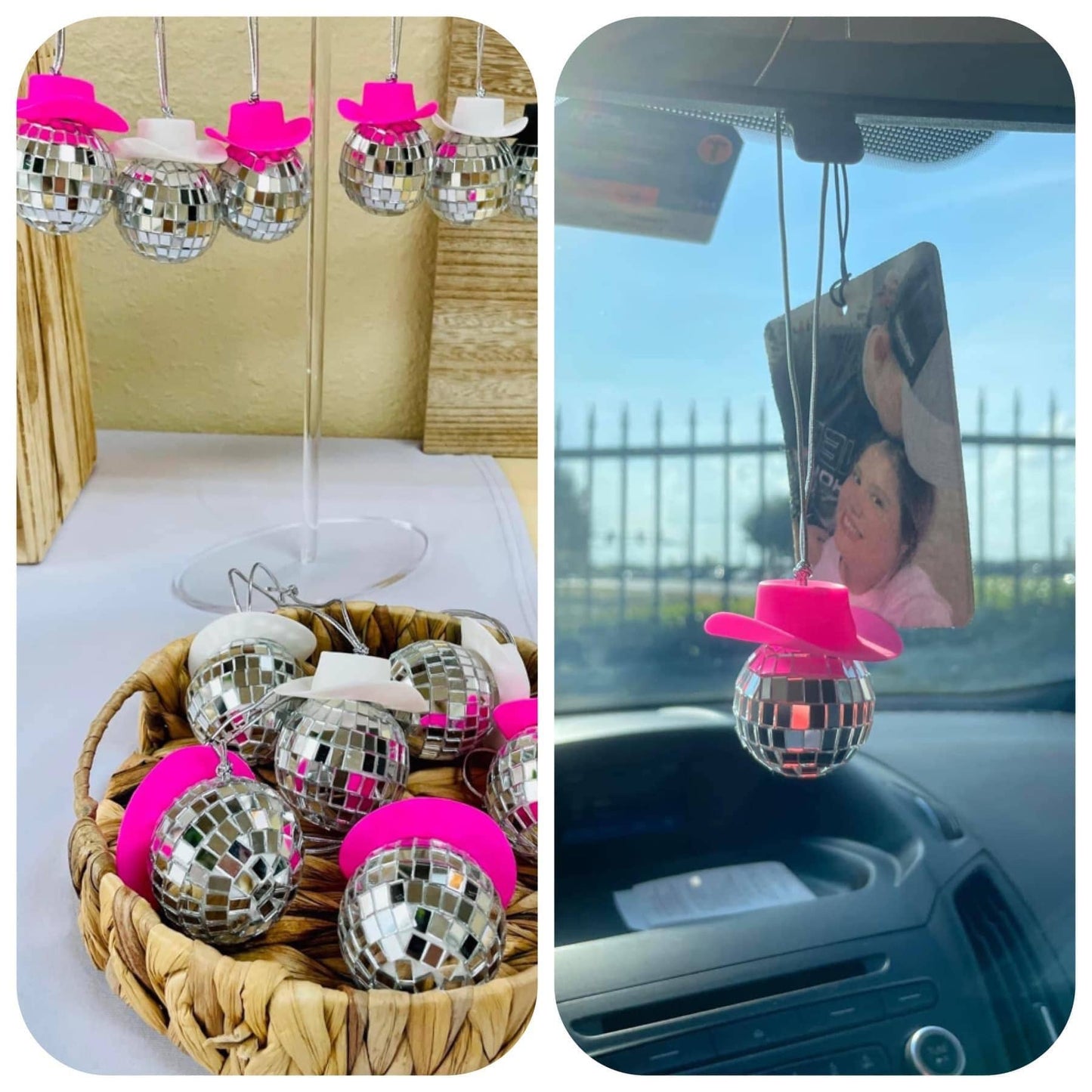 Disco Car Charm | Car Charm | Disco Cowgirl
