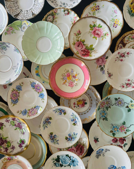 Vintage Assorted Saucers - Mismatched China
