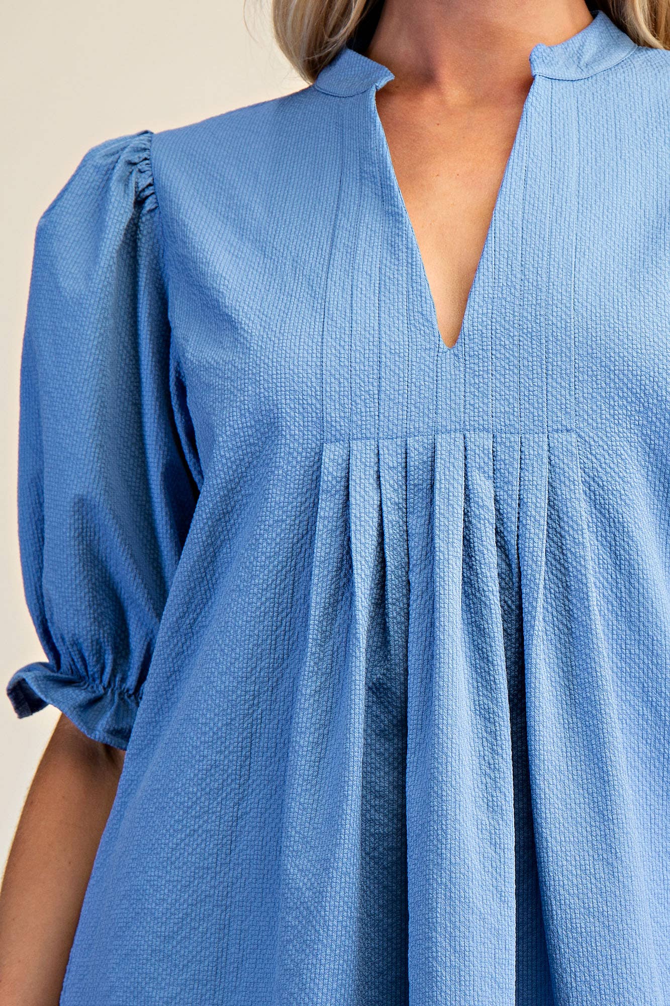 Puff Sleeve Mini Dress