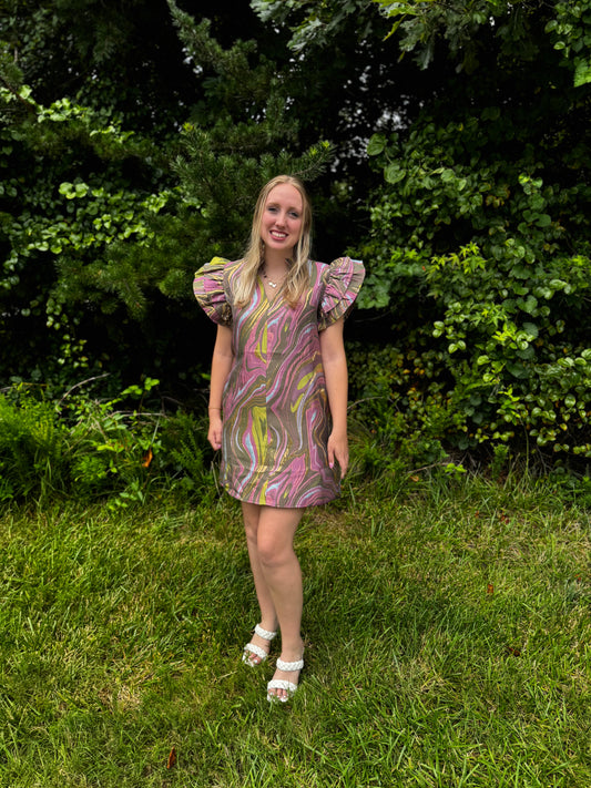 Abstract Marble Dress