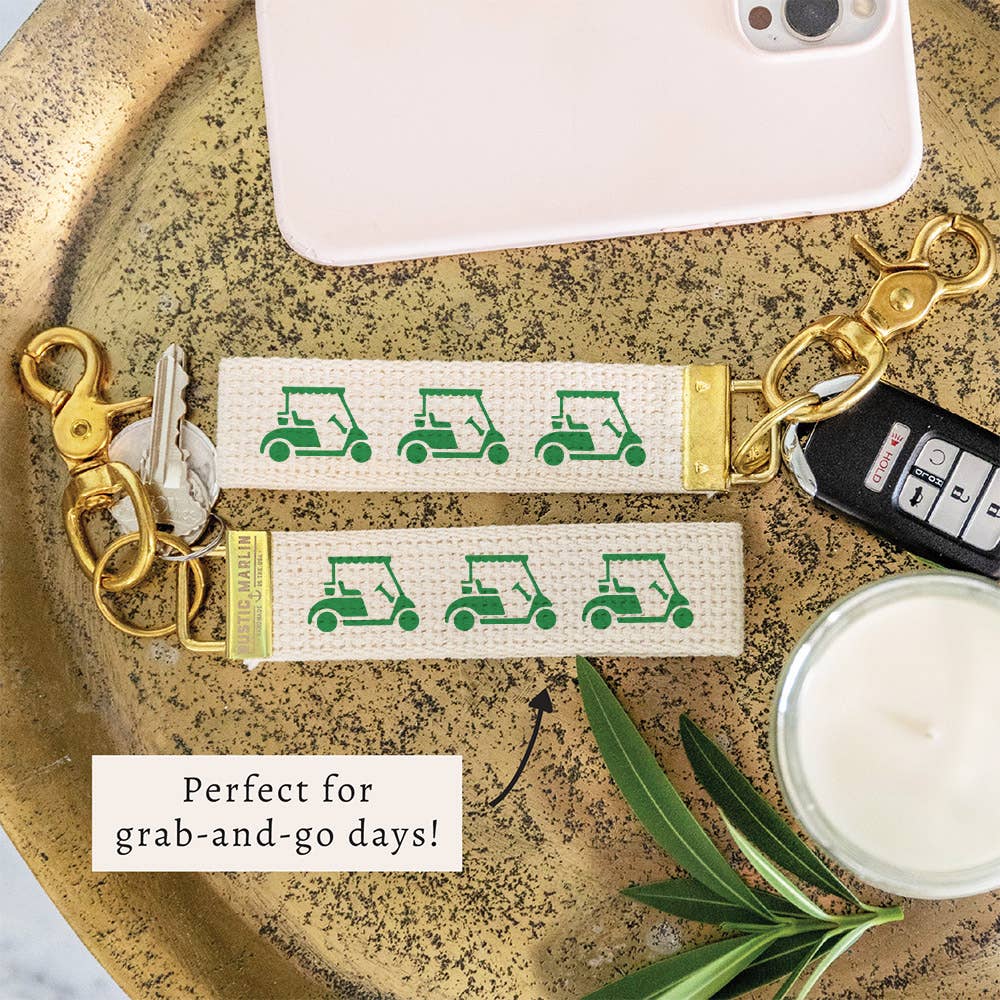 Golf Cart Keychain | Golf Gift | Key Accessory