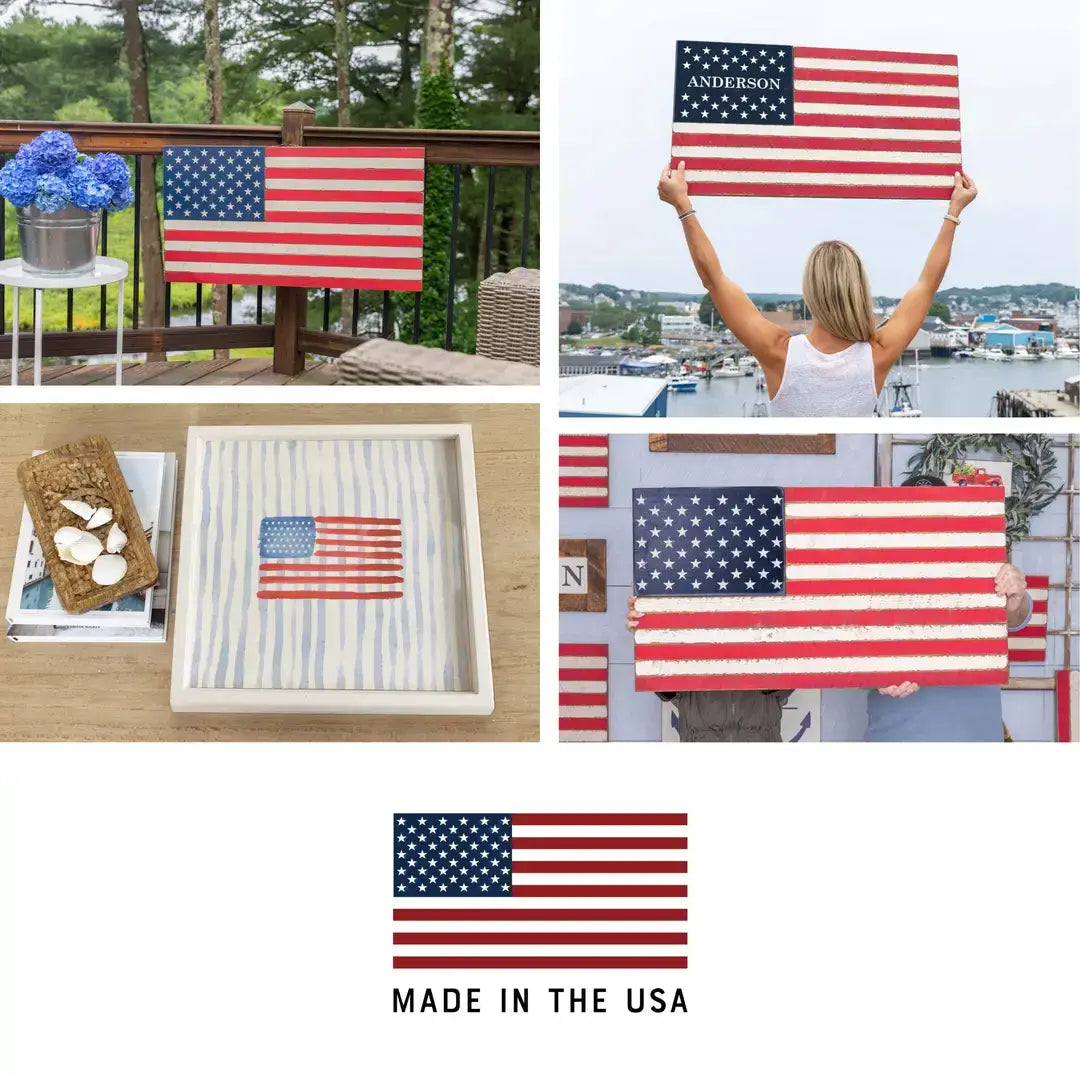 Coastal Postcard Personalized Block Sign | Coastal Decor