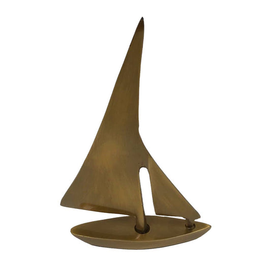 Antiqued Brass Sailboat Paperweight | 5-1/4" | Home Accents