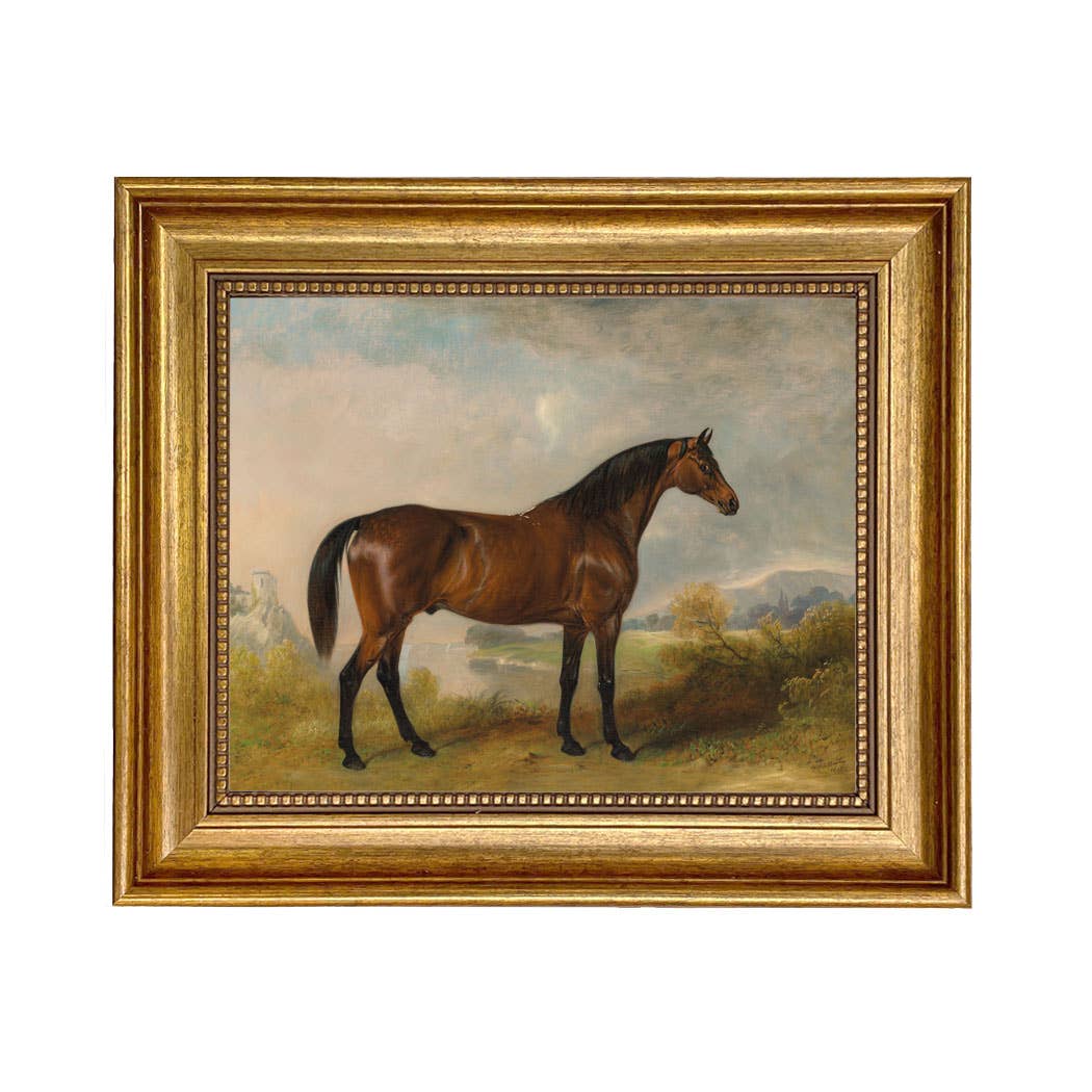 A Bay Hunter Vintage Painting Print on Canvas