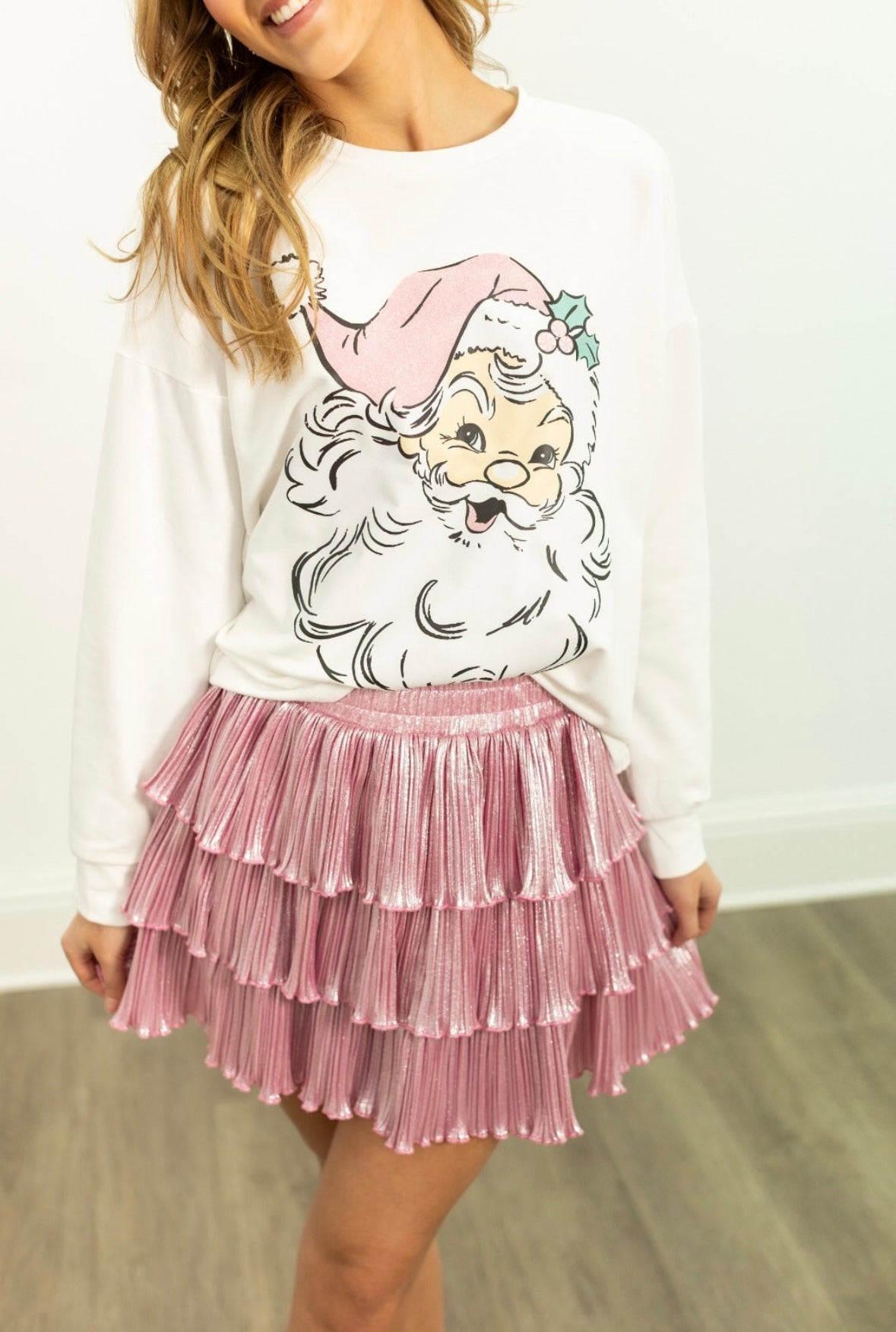 Vintage Santa Long Sleeve