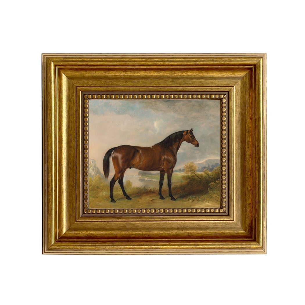 A Bay Hunter Vintage Painting Print on Canvas