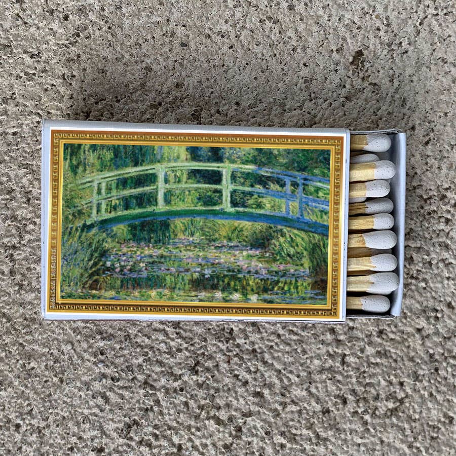 Matches • Art •Water Lilly Pond Monet•Home Decor for Candles
