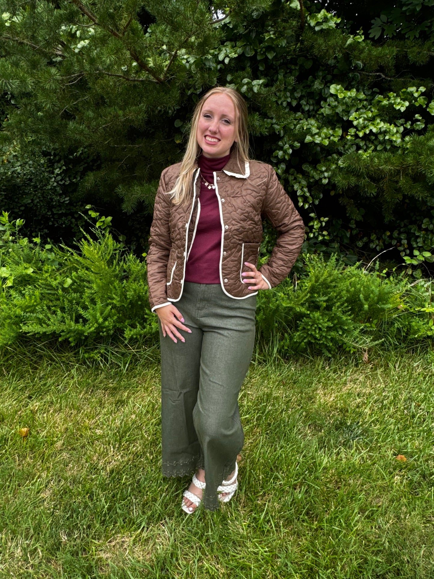 Mocha Quilted Jacket