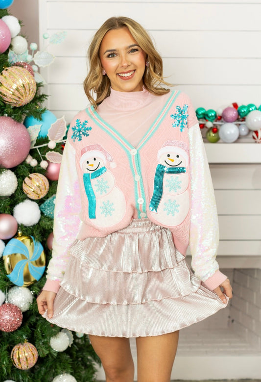 Winter Wonderland Button Down Sweater