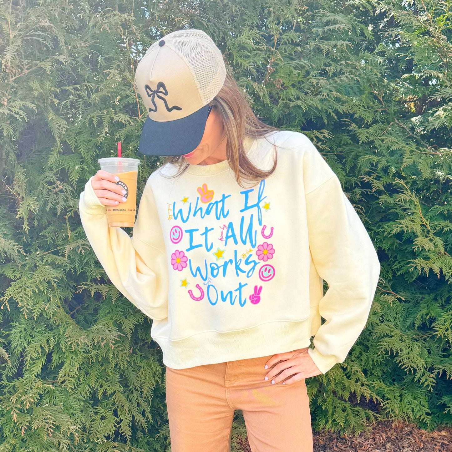 What if it All Works Out Crop Sweatshirt
