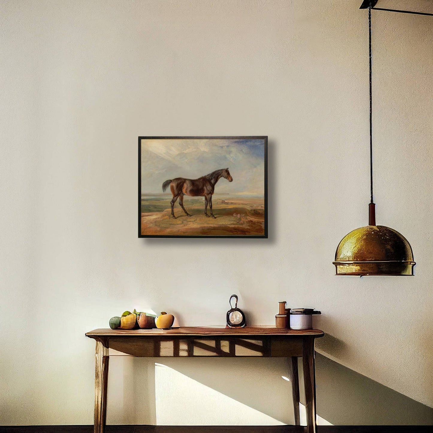 E Vintage oil painting reproduction