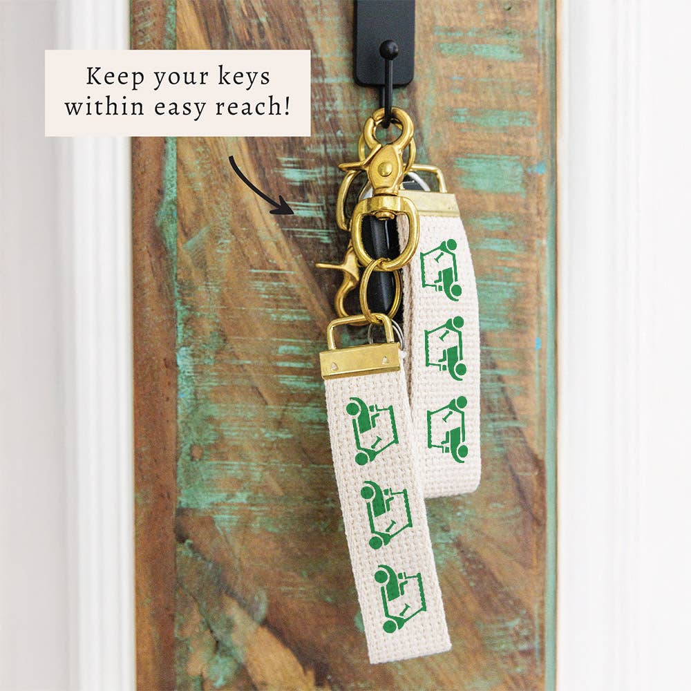 Golf Cart Keychain | Golf Gift | Key Accessory