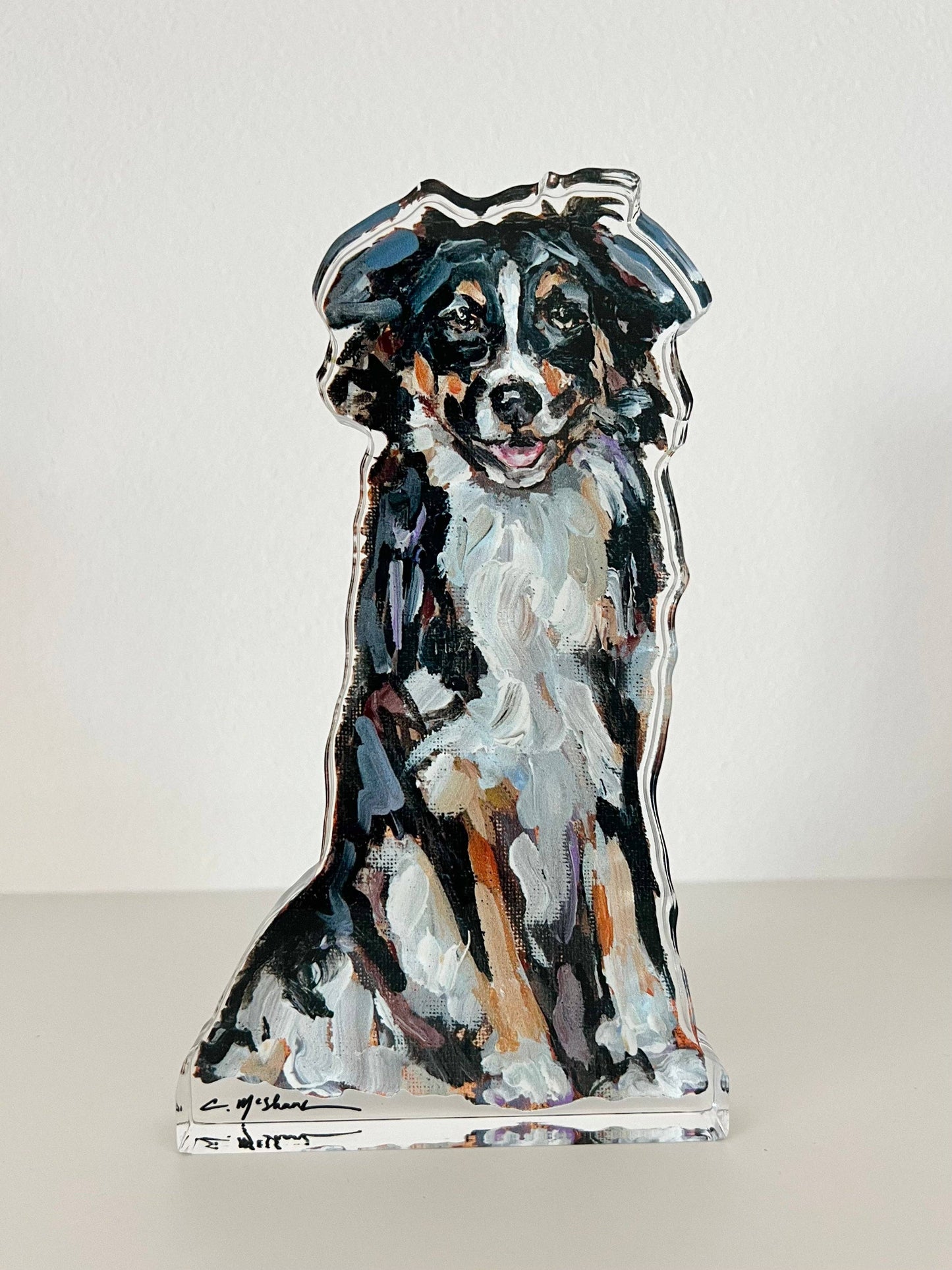 "Australian Shepherd Black Tri" acrylic