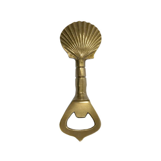Solid Brass Vintage Sea Shell Bottle Opener | Barware