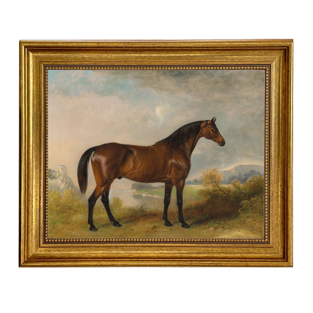 A Bay Hunter Vintage Painting Print on Canvas