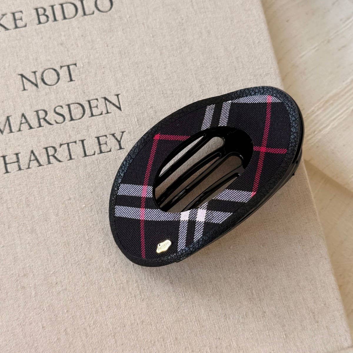 Leopard Houndstooth Hair Clip Chic Side Pin_CWAHA07916