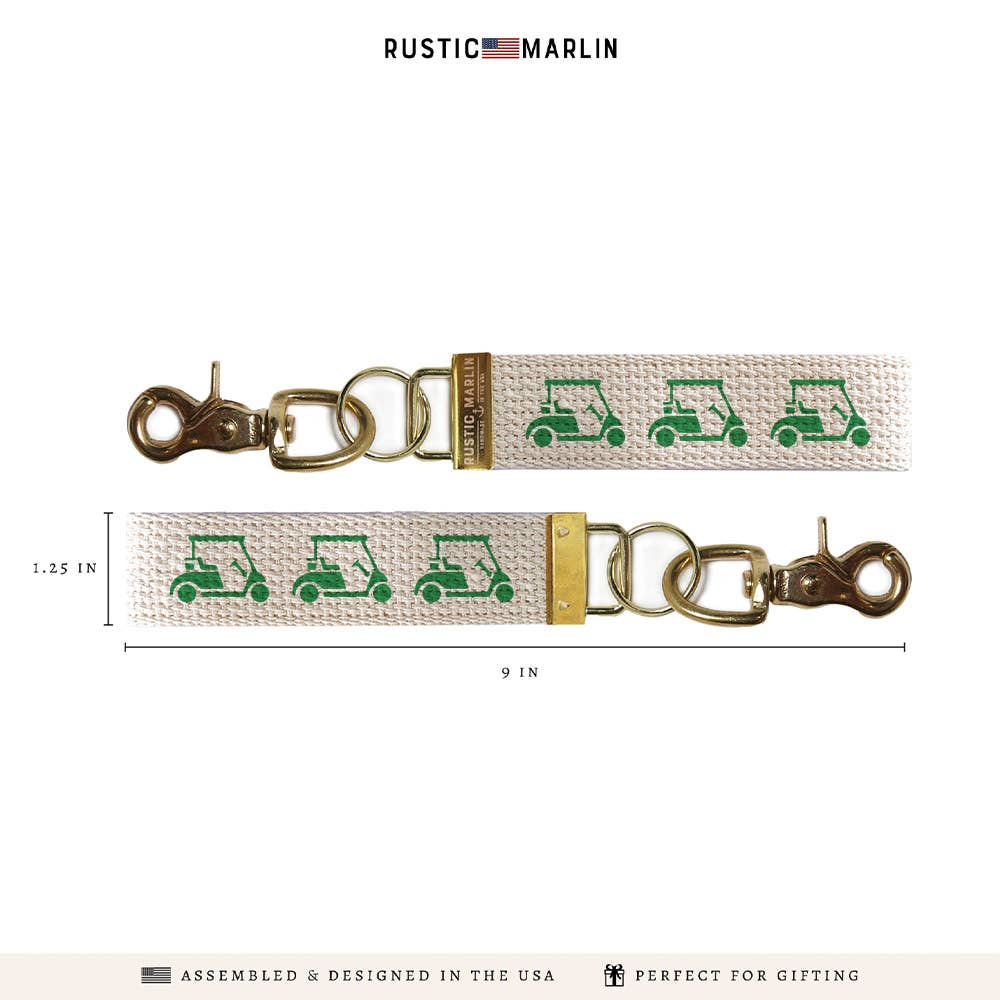 Golf Cart Keychain | Golf Gift | Key Accessory