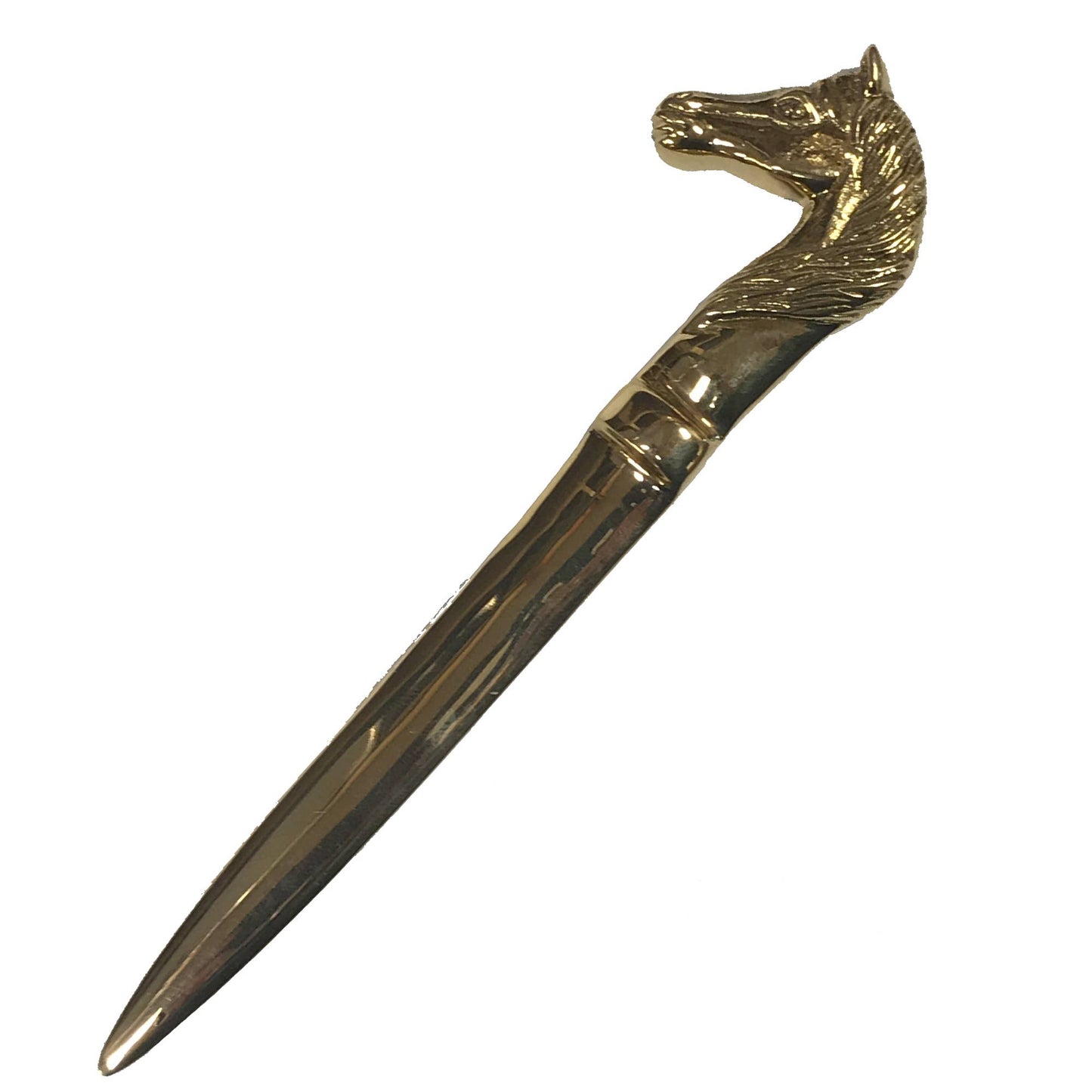 Solid Polished Brass Horse Head Letter Opener | Stationery