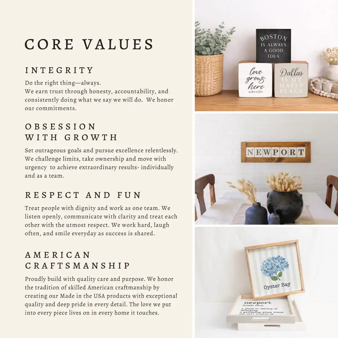 Coastal Postcard Personalized Block Sign | Coastal Decor