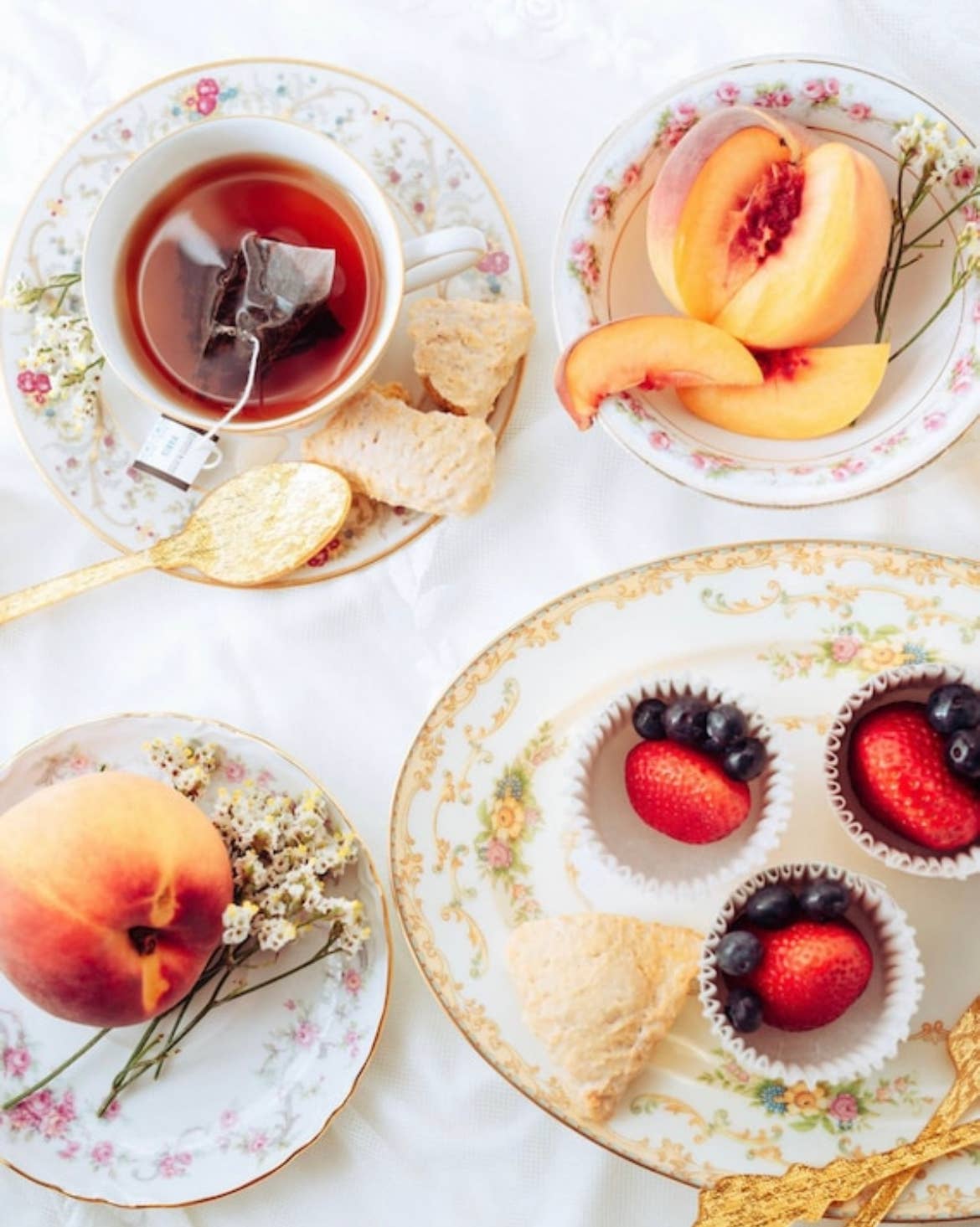 Vintage Mismatched China Dessert Plates