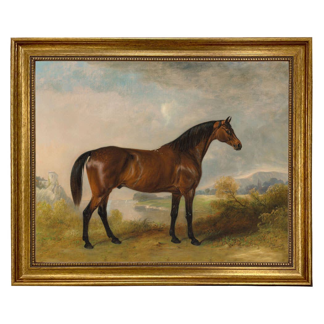 A Bay Hunter Vintage Painting Print on Canvas